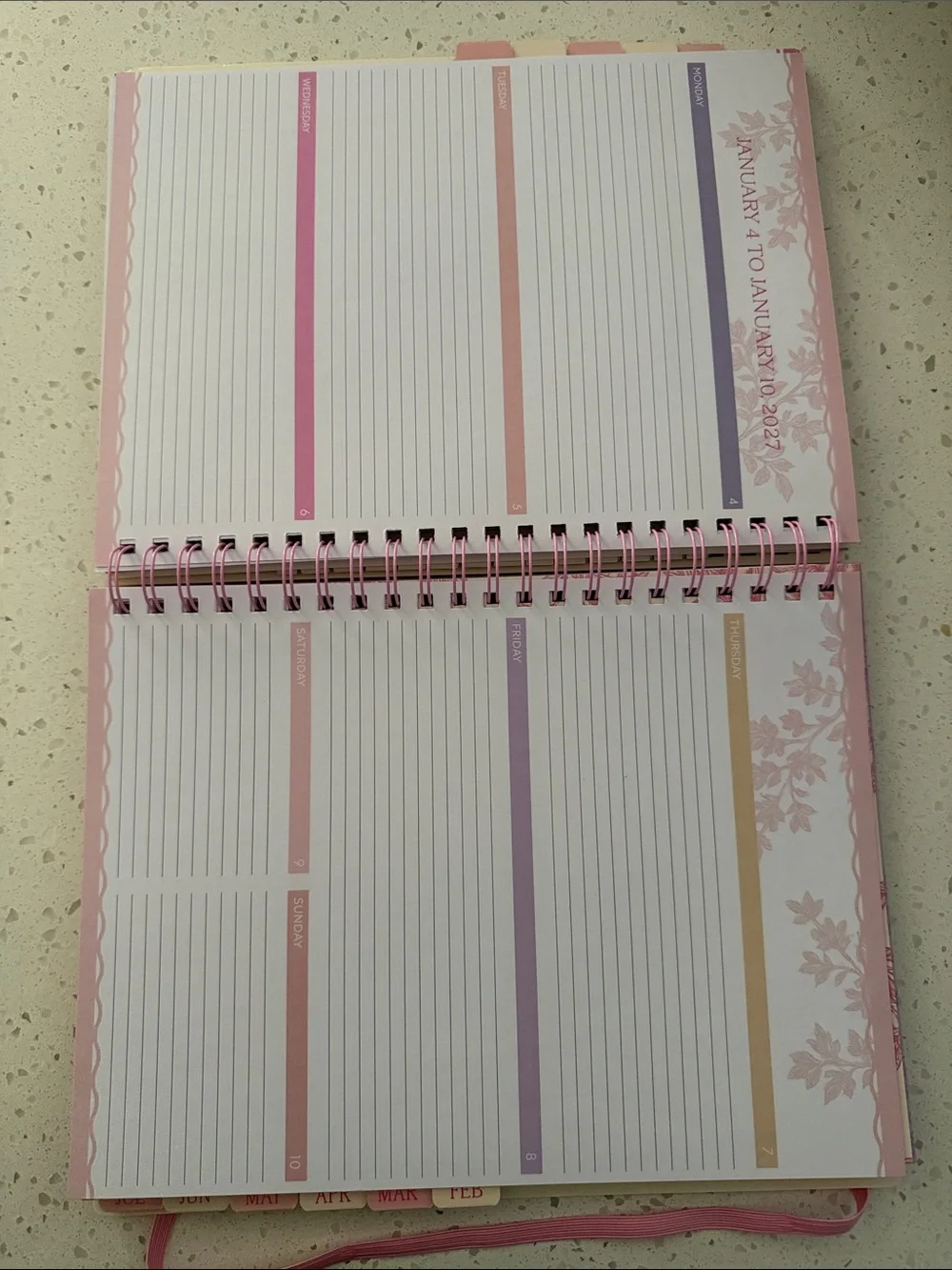 Penbrook Floral Teacher Planner - Pink Floral